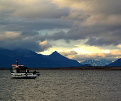 Tramonto a Puerto Natales